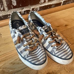 Sperry Striped Loafer & Boat Shoe with Memory Foam Soles, Size 6